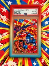 PSA 10 Invaders 1994 Flair Marvel Universe #36 with Slab Guard picture