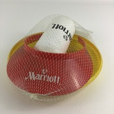 Vintage Marriott Hotel Summer Swag Bag Frisbee Visor Sport Water Bottle New picture