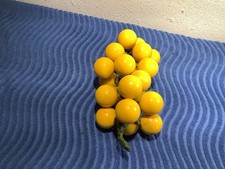 SUPERB Vintage MCM YELLOW Lucite Grapes 11” Long RARE LOOK picture