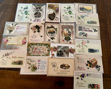 Lot of 20 Vintage ~Antique ~* WINSCH*~New Year's~ Early 1900's Postcards~s500 picture