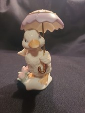  Lenox Easter Showers Duckling Figurine - Duck holding Umbrella  2003  picture