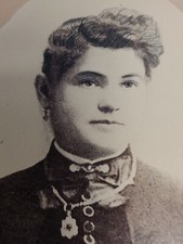 Antique Victorian American Young Beauty Photo. picture