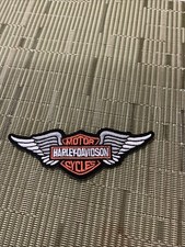 Embroidered Harley Davidson Iron On Patch picture