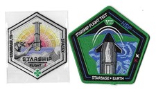 SpaceX Starship Flight 7 Launch Booster 14 Catch & NSF VII 2-Patch Set picture