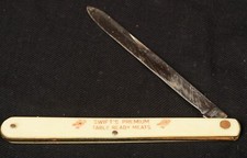 Vintage Swift's Premium Meats Colonial Melon Sausage Folding Knife Advertising picture