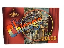 Vintage 1949 Pictorial Booklet of CHICAGO in Color Pictures picture