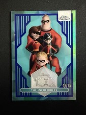 2023 Topps Chrome Disney 100 The Incredibles Dark and Light Blue Refractor #/75 picture