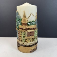 Vintage 1986 Emperor Art Creations Salzburg Austria 3D Pillar Candle w/ Box picture
