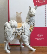 LENOX LLAMA First Blessing Nativity Christmas Holiday 24K Accents NEW IN BOX picture
