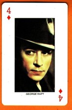 George Raft/Screen Legends Swap Playing Card/1991 picture