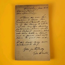 1866 George Trask ALS Anti-Tobacco Temperance Reformer “I Dig & Beg” Fitchburg picture