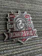 Empire 1775 Anniversary Challenge Coin BIG LARGE XXL METALLIC SILVER picture