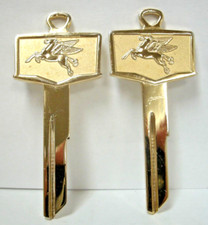 Lot of 2 Mobile Pegasus Key Blank C for 1956+57' DeSoto-Plymouth, Dodge-NOS picture