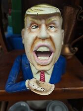 DONALD TRUMP Grab’em By The P*ssy Cast Iron Mechanical Coin Bank picture