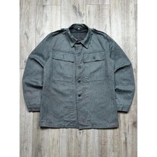 Vintage 1960s Swiss Army Military Denim Jacket (Size 48) picture