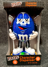 *NEW IN BOX* 2015 M&Ms Limited Edition BLUE M&M Halloween Candy Dispenser picture