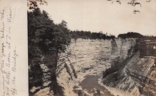 RPPC Letchworth Park Upstate New York Portage sulphur springs Photo Postcard H28 picture