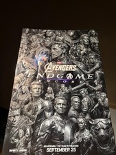 NEW Avengers Endgame Encore Embossed Foil Mini Poster Regal Opening Night MARVEL picture