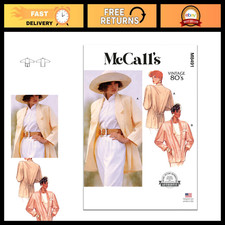 Vintage 1980s Unlined Jacket Sewing Pattern, Sizes 8-16, DIY Fashion Craft picture