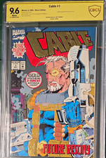 Marvel Comics Cable #1 (1993) CBCS 9.6 Near Mint+ Direct Signed Art Thibert picture