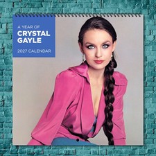 Crystal Gayle 2027 Wall Calendar 12 Month Celebrity Photo Fan Collectible picture