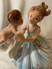 FLAWLESS Vtg Josef Originals JOYS OF MOTHERHOOD Mother & Baby Music Box picture