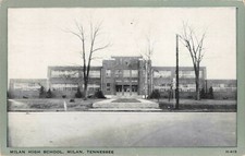 Milan High School, Milan, Tennessee TN - 1944 Vintage Postcard picture