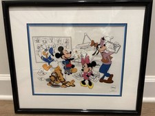Disney Sericel Fabulous Five Mickey Mouse Minnie Donald Goofy Pluto 1997 picture