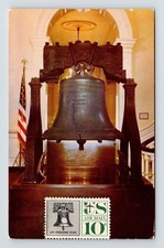 Liberty Bell Independence Hall Philadelphia PA Pennsylvania Postcard UNP VTG picture