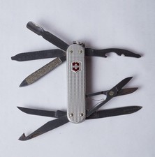 Victorinox Swiss Army Knife Silver Alox Mini Champ 58mm picture