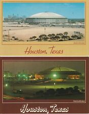 (2) Houston Astros Baseball Astrodome Postcards - 