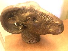Beautiful Antique Bronze Ram’s Head  picture