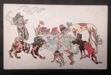 Postcard, Satirical, 1914, WWI picture
