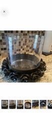 Beautiful Metal Glass Candle Holder Jan Barbogolio Inspired Home Decor picture