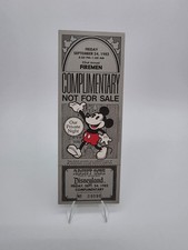 Vintage 1982 Disneyland Ticket Unused Complimentary Fireman Admission Ephemera picture