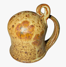 Bonnie Staffel Early Studio Art Pottery Cheese Shaker Floral Signed Vintage 4.5