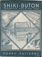 SHIKI-BUTON Japanese Folding Bed Poppy Patterns, 1980 picture