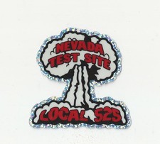 UA LOCAL 525 LAS VEGAS  Plumbers & PIPEFITTERS  NEVADA TEST SITE GLITTER Sticker picture