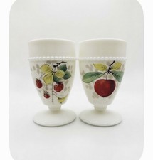 Vintage Westmoreland Milk Glass Fruit Tumblers  picture
