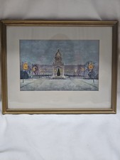 1970 Kentucky State Capitol Christmas Print Edward Moriarty Governor Louie Nunn picture