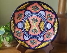 Decorative Mexican Talavera Plate Dish Wall Hanging Casa Juquila Pottery picture