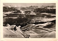 Vintage Innsbruck Austria Hafelekar Seegrube Snow Alps RPPC Postcard Unused picture