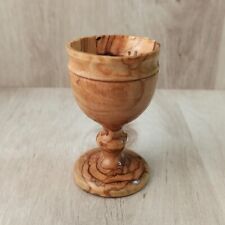Handmade Olive Wood Communion Cup Holy Land Supper Bethlehem Chalice Jerusalem picture