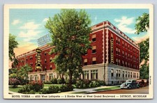 Hotel Yorba Detroit Michigan 1947 Curteich Art-Colortone Postcard picture