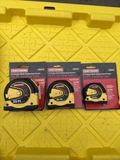 Rare Sears Craftsman USA Nos 3pc Easy Change Blade Tape Measure Set 12/20/25’  picture