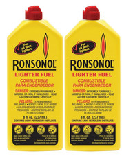 2 x Genuine Ronson 8 oz. 237ml  Lighter Fluid Premium Fuel 99062 ***** NEW picture