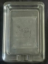 Vintage Camel Genuine Taste Ashtray Clear Etched Glass- Excellent picture