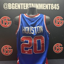 Allan Houston Signed Detroit Pistons Autographed Basketball Jersey AUTO JSA COA picture