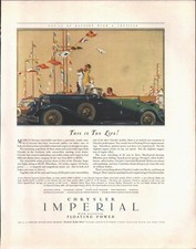 1932 CHRYSLER IMPERIAL CAR automobile magazine advertisement CONVERTIBLE SEDAN picture