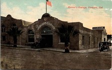 c1915 Mercer's Garage Ventura California CA Brakey Co Ventura County Postcard picture